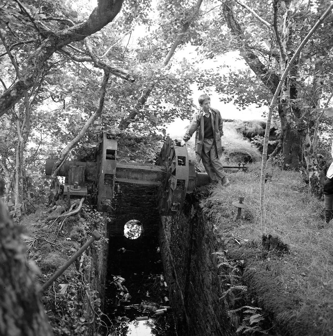 Bronfloyd Mine rems of wheel 1985, submitted by Dickie Bird on 14-03-2026.
© Richard Bird Bronfloyd Mine rems of wheel 1985